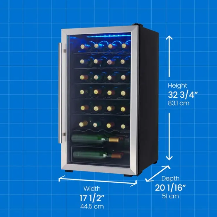 Danby Wine Cooler 18" - DWC310BLSDD Stainless Hot
