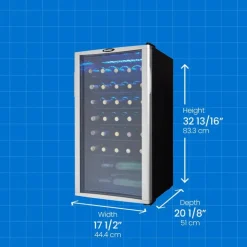 Danby Wine Cooler 17.5" - DWC350BLP Stainless Outlet