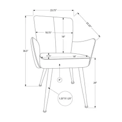 Monarch Dining Chairs Faux Leather (Set of 2) - Light - BROWN
