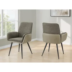 Monarch Dining Chairs (Set of 2) - Brown - TAUPE Online