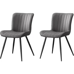 Monarch Dining chairs (set of 2) - Grey Outlet