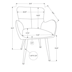 Monarch Dining Chairs (Set of 2) Suede-Look 33” Height - BLACK Online