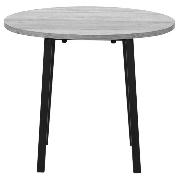 Monarch Dining set - 3pcs set / top / black metal Grey Clearance