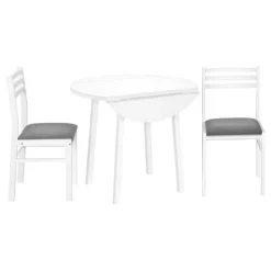 Monarch Dining set - 3pcs set / top / metal White New