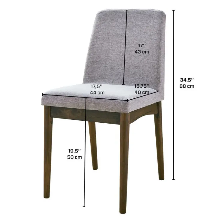Dining side chair (2 per box) Brown Clearance