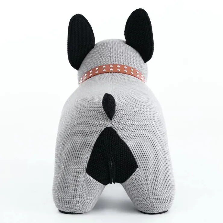 Dog-Shaped Kids Pouf – 27.6" x 13.8" x 13.8" Grey Clearance