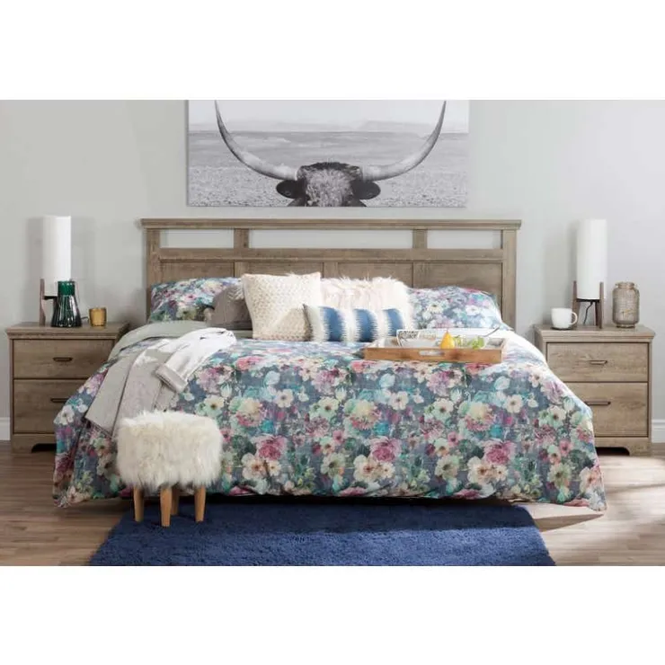 Meubles South Shore 2-Door Armoire with Drawers - South Shore WEATHERED OAK Discount