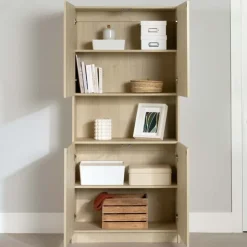 Meubles South Shore 4-door bookcase - South Shore Bleached Oak Online