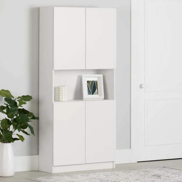 Meubles South Shore 4-door bookcase - South Shore Pure White Outlet