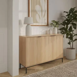 Nexera 3-Door Buffet Natural blonde oak Online