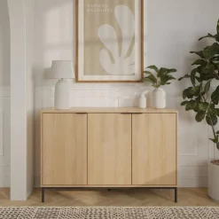Nexera 3-Door Buffet Natural blonde oak Online