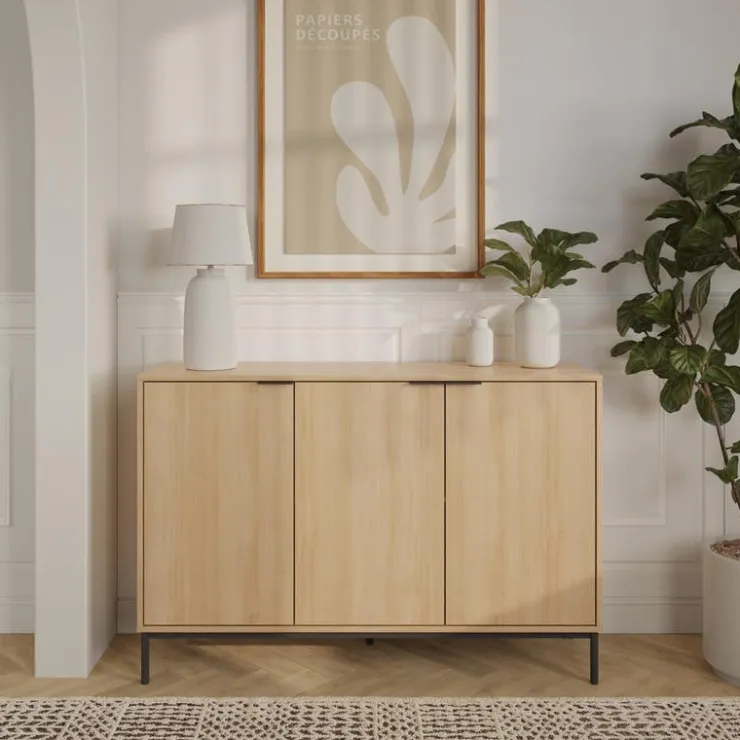 Nexera 3-Door Buffet Natural blonde oak Online