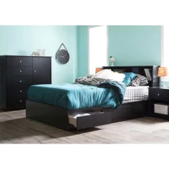 Meubles South Shore Door Chest With 5 Drawers - South Shore PURE BLACK Discount