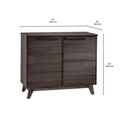 Arboit Poitras 2-Door Server - Slate Hot