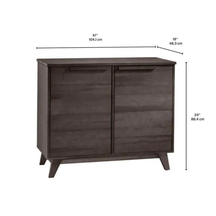 Arboit Poitras 2-Door Server - Slate Hot