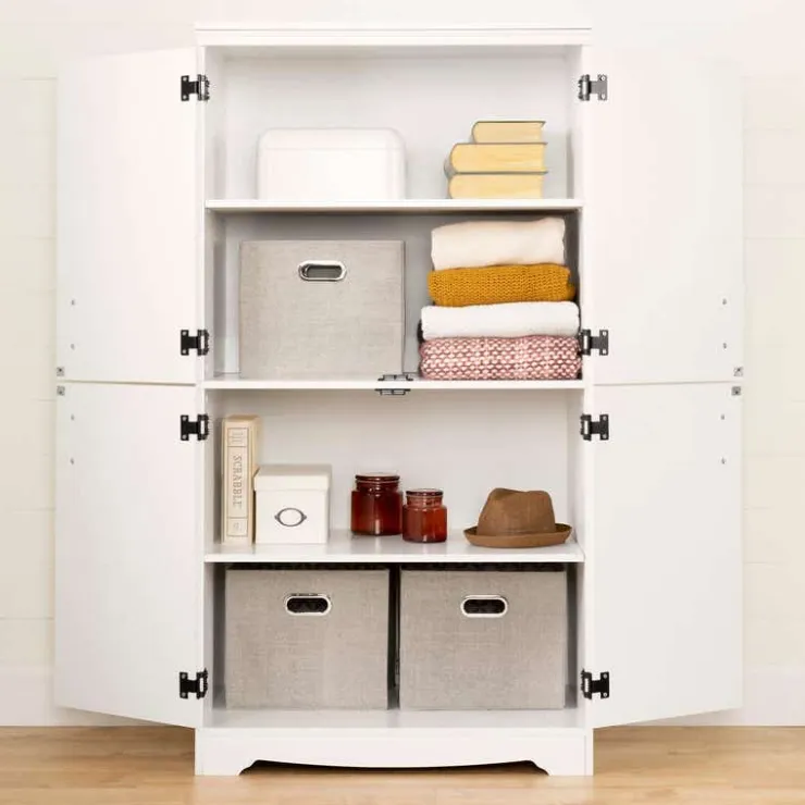 Meubles South Shore 4-Door Storage Cabinet - South Shore PURE WHITE