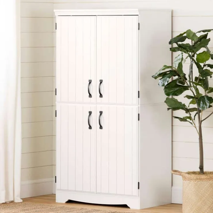 Meubles South Shore 4-Door Storage Cabinet - South Shore PURE WHITE