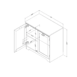 Meubles South Shore 2-Door Storage Cabinet - South Shore Pure White Sale