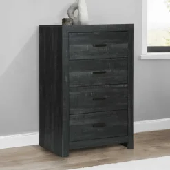 Monarch 4-Drawer Chest Black Online