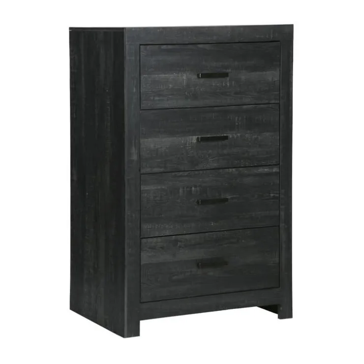 Monarch 4-Drawer Chest Black Online