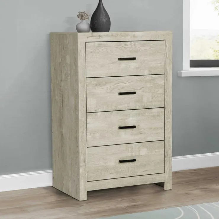 Monarch 4-Drawer Chest Oak Clearance