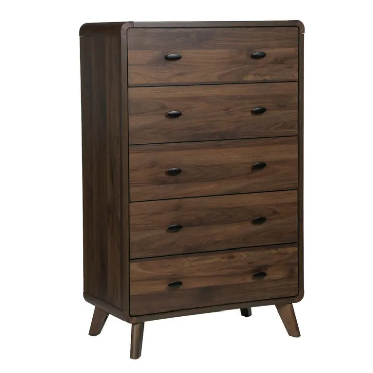 Monarch 5-Drawer Chest Walnut Outlet