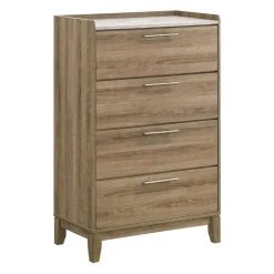 4-Drawer Chest Light Brown Clearance