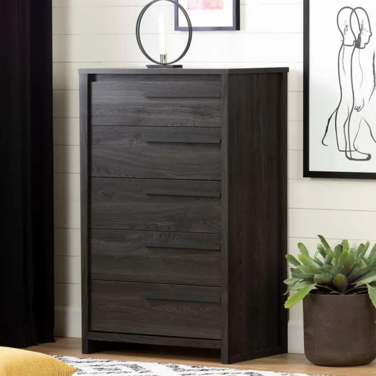 Meubles South Shore 5-Drawer Chest - South Shore GRAY OAK Discount