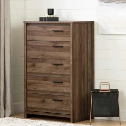 Meubles South Shore 5-Drawer Chest - South Shore NATURAL WALNUT Outlet