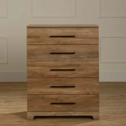 Meubles South Shore 5-Drawer Chest - South Shore Natural Mango Wood Best