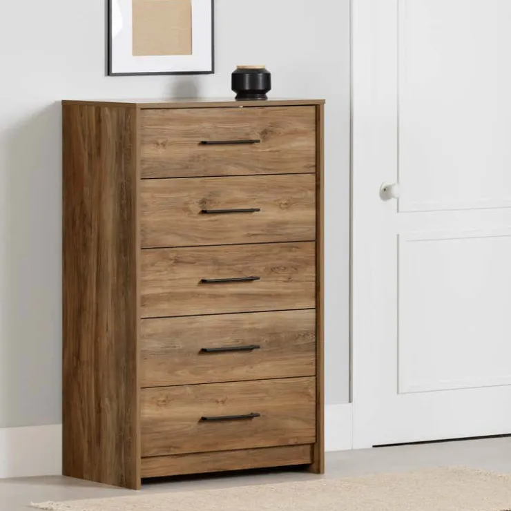 Meubles South Shore 5-Drawer Chest - South Shore Natural Mango New
