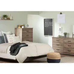 Meubles South Shore 5-Drawer Chest - South Shore WEATHERED OAK Best