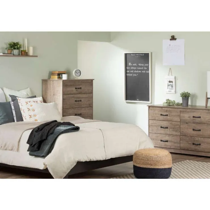 Meubles South Shore 5-Drawer Chest - South Shore WEATHERED OAK Best