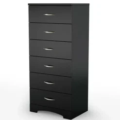 Meubles South Shore 6-Drawer Chest - South Shore PURE BLACK Discount