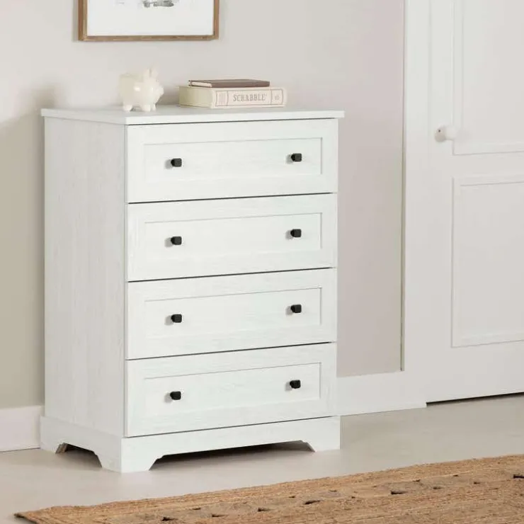 Meubles South Shore 4-Drawer Chest - South Shore White Outlet