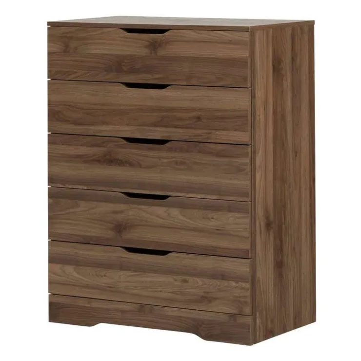 Meubles South Shore 5-Drawer Chest - South Shore NATURAL WALNUT Outlet