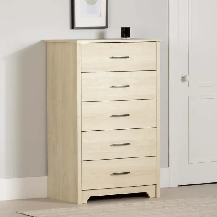 Meubles South Shore 5-Drawer Chest - South Shore Bleached Oak New