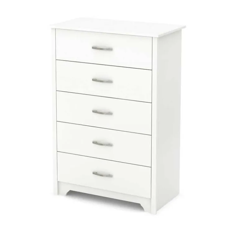 Meubles South Shore 5-Drawer Chest - South Shore PURE WHITE Hot
