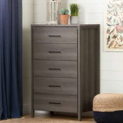 Meubles South Shore 5-Drawer Chest - South Shore GRAY MAPLE Sale