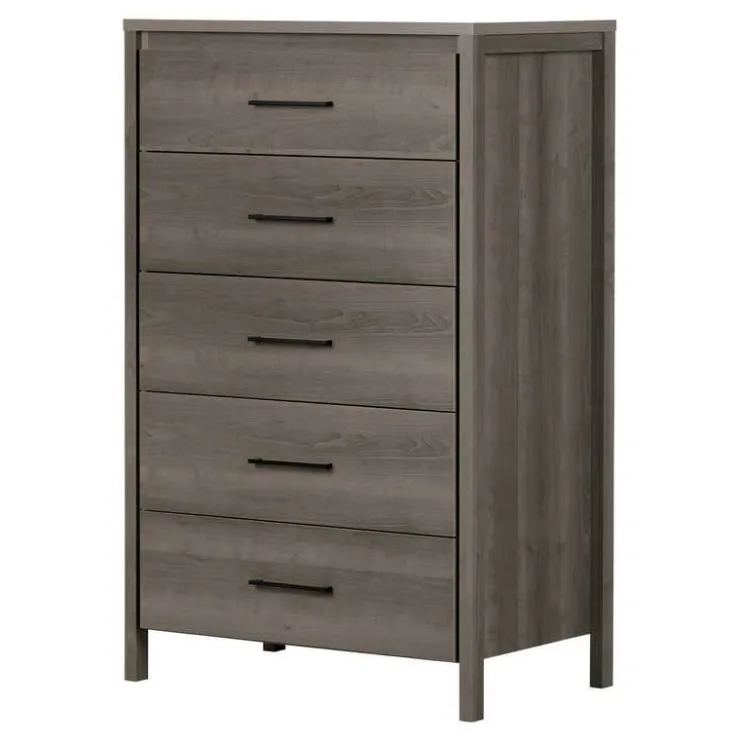 Meubles South Shore 5-Drawer Chest - South Shore GRAY MAPLE Sale