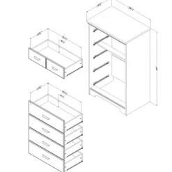 Meubles South Shore 5-Drawer Chest - South Shore Natural Ash Hot
