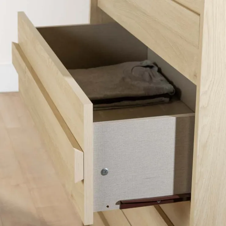 Meubles South Shore 5-Drawer Chest - South Shore Whitewashed Oak Online