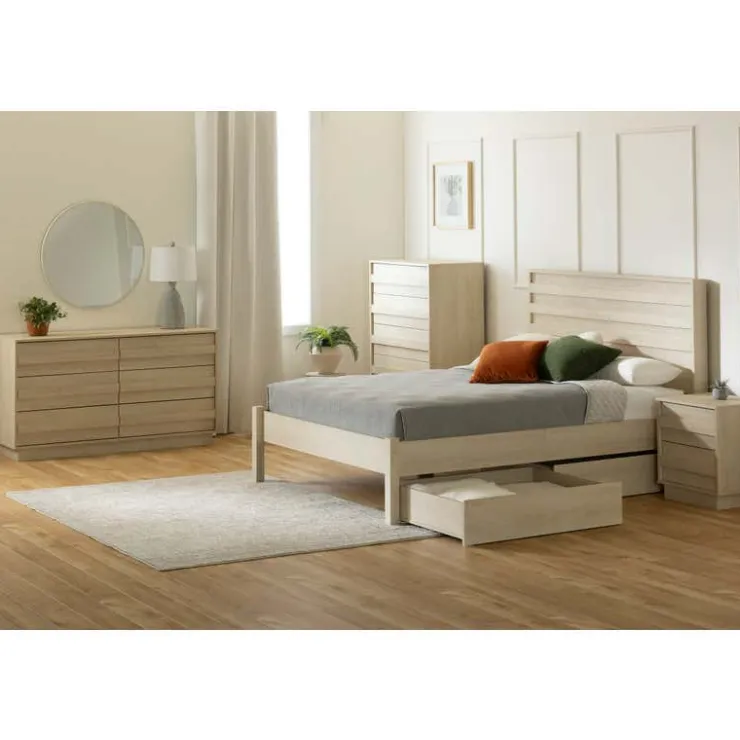 Meubles South Shore 5-Drawer Chest - South Shore Whitewashed Oak Online
