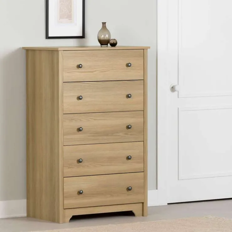 Meubles South Shore 5-Drawer Chest - South Shore Natural Ash Discount