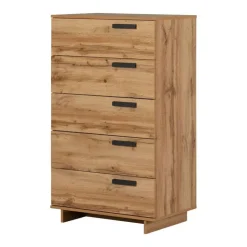 Meubles South Shore 5-Drawer Chest - South Shore Nordik Oak Outlet