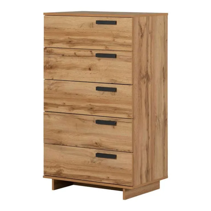 Meubles South Shore 5-Drawer Chest - South Shore Nordik Oak Outlet