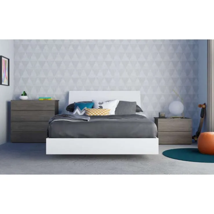 Nexera 4-Drawer Chest, Bark Grey Online