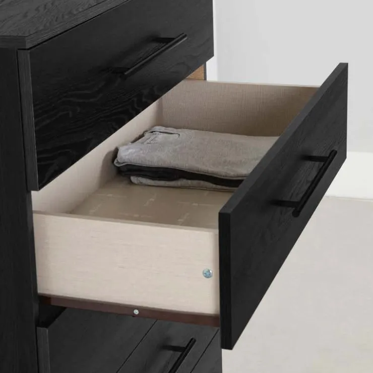 Meubles South Shore 5-Drawer Chest Dresser - South Shore Black Oak Discount