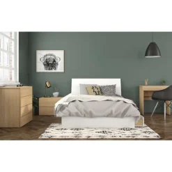 Nexera 4-drawer chest, natural maple - Beige