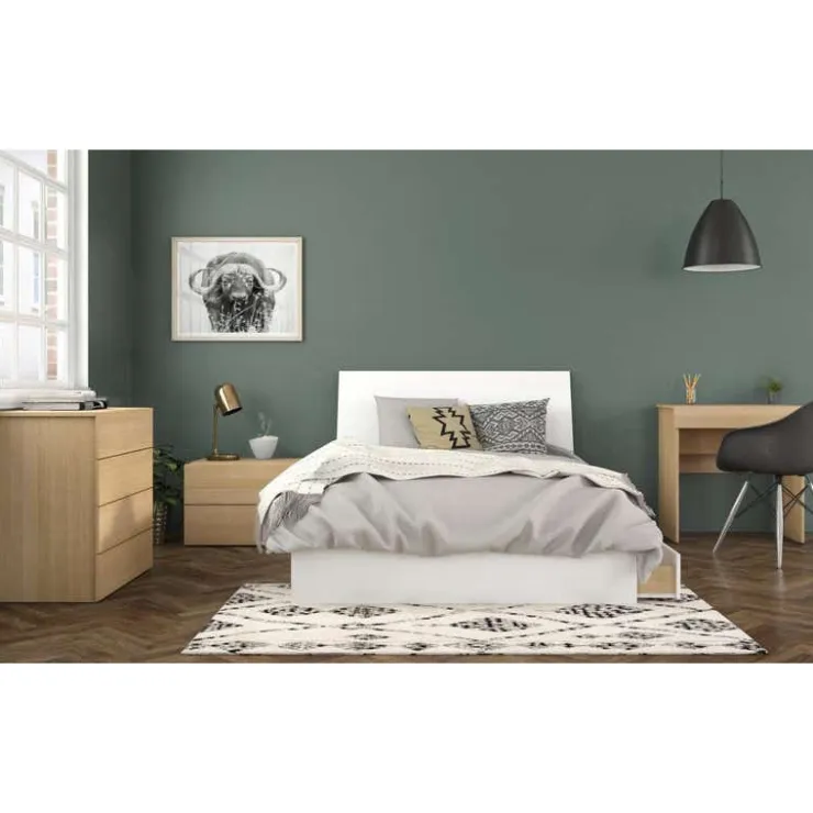 Nexera 4-drawer chest, natural maple - Beige